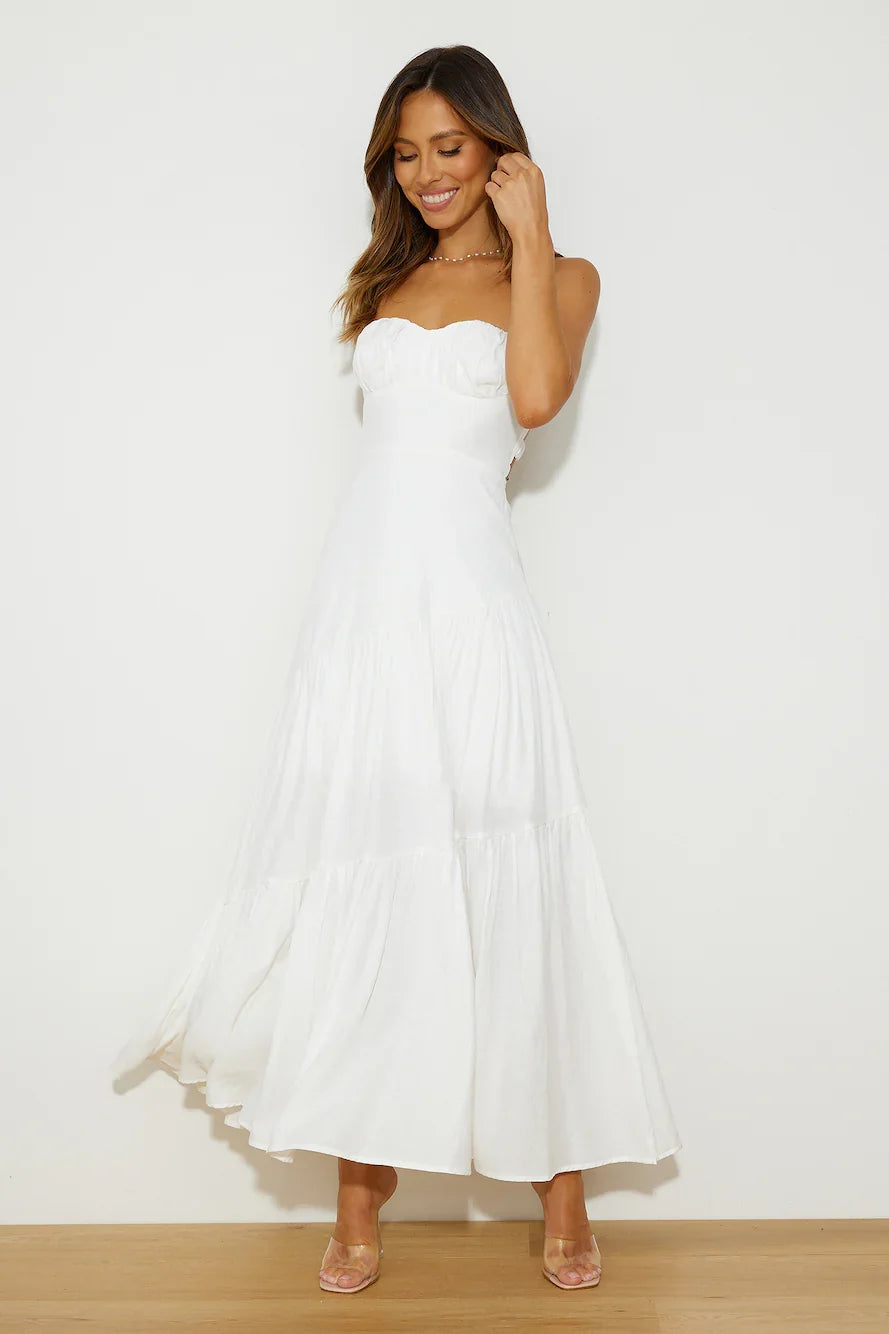 Summer Girl Maxi Dress White