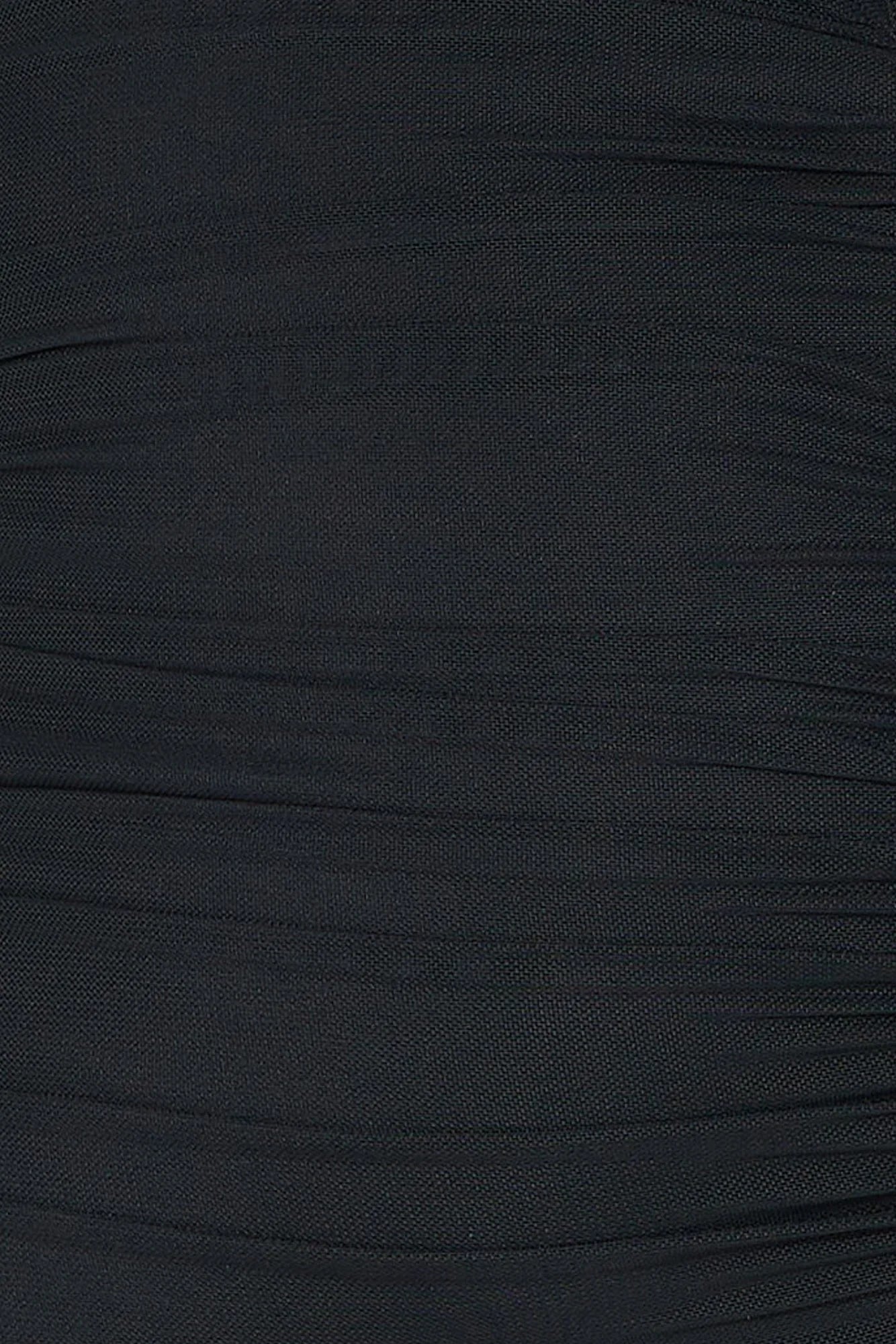 Tango Tease Strapless Mesh Mini Dress Black