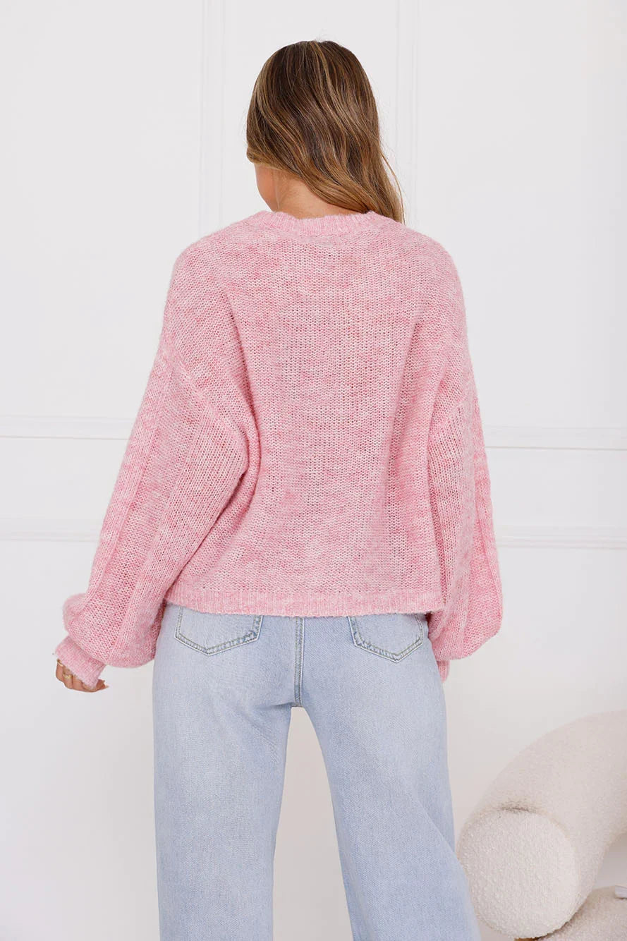 Sweater Weather Knit Pink
